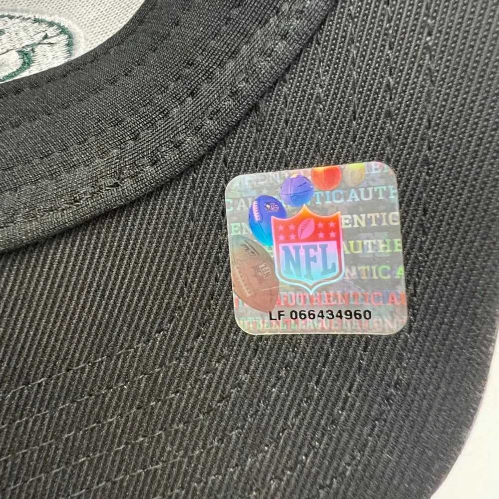 Reebok New York Jets NFL Trucker Hat Black Green Mesh Back Cap